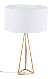 Zuo Modern Sascha Table Lamp White And Brass