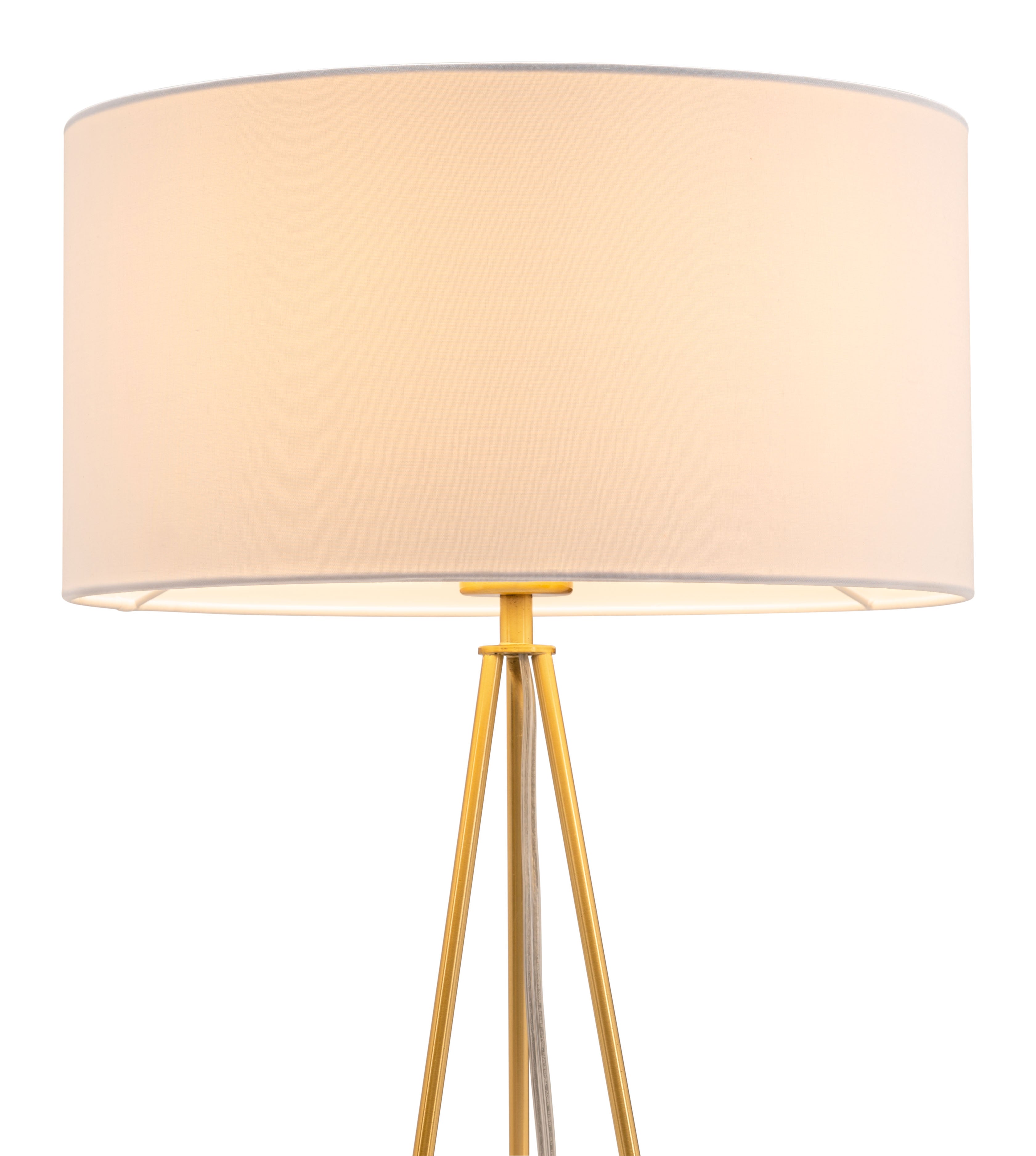 Zuo Modern Sascha Table Lamp White And Brass
