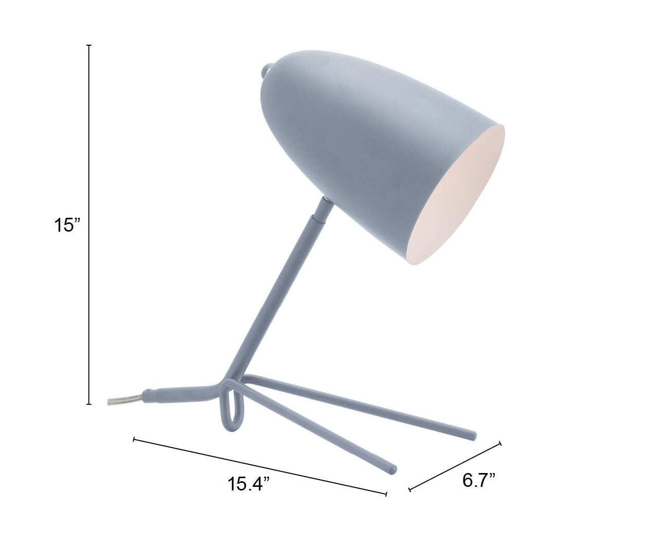 Zuo Modern Jamison Table Lamp Gray/Green