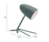 Zuo Modern Jamison Table Lamp Gray/Green