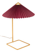 Zuo Modern Charo Table Lamp Red And Gold