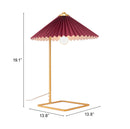 Zuo Modern Charo Table Lamp Red And Gold