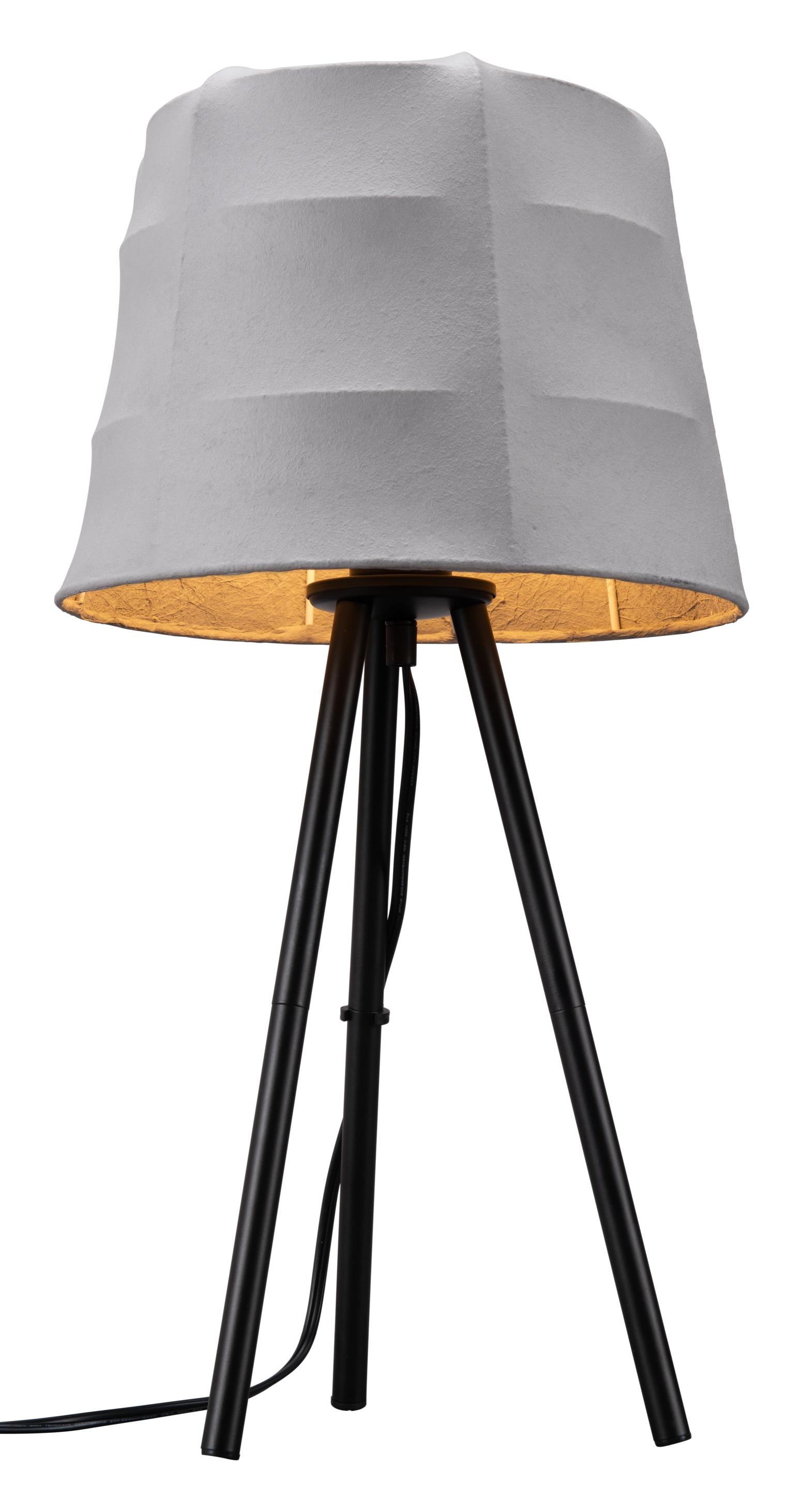 Zuo Modern Mozzi Table Lamp Gray And Black