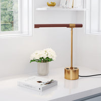 Zuo Modern Kippy Table Lamp Brown And Brass