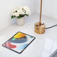 Zuo Modern Kippy Table Lamp Brown And Brass