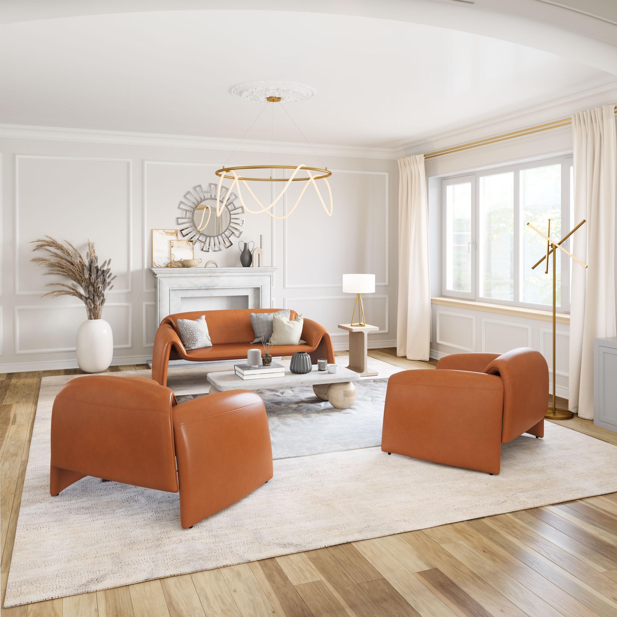 Zuo Modern Garza Floor Lamp Brass