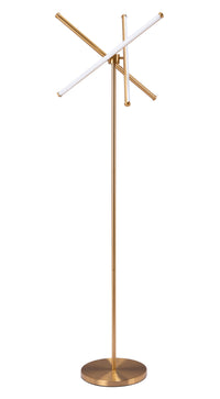 Zuo Modern Garza Floor Lamp Brass
