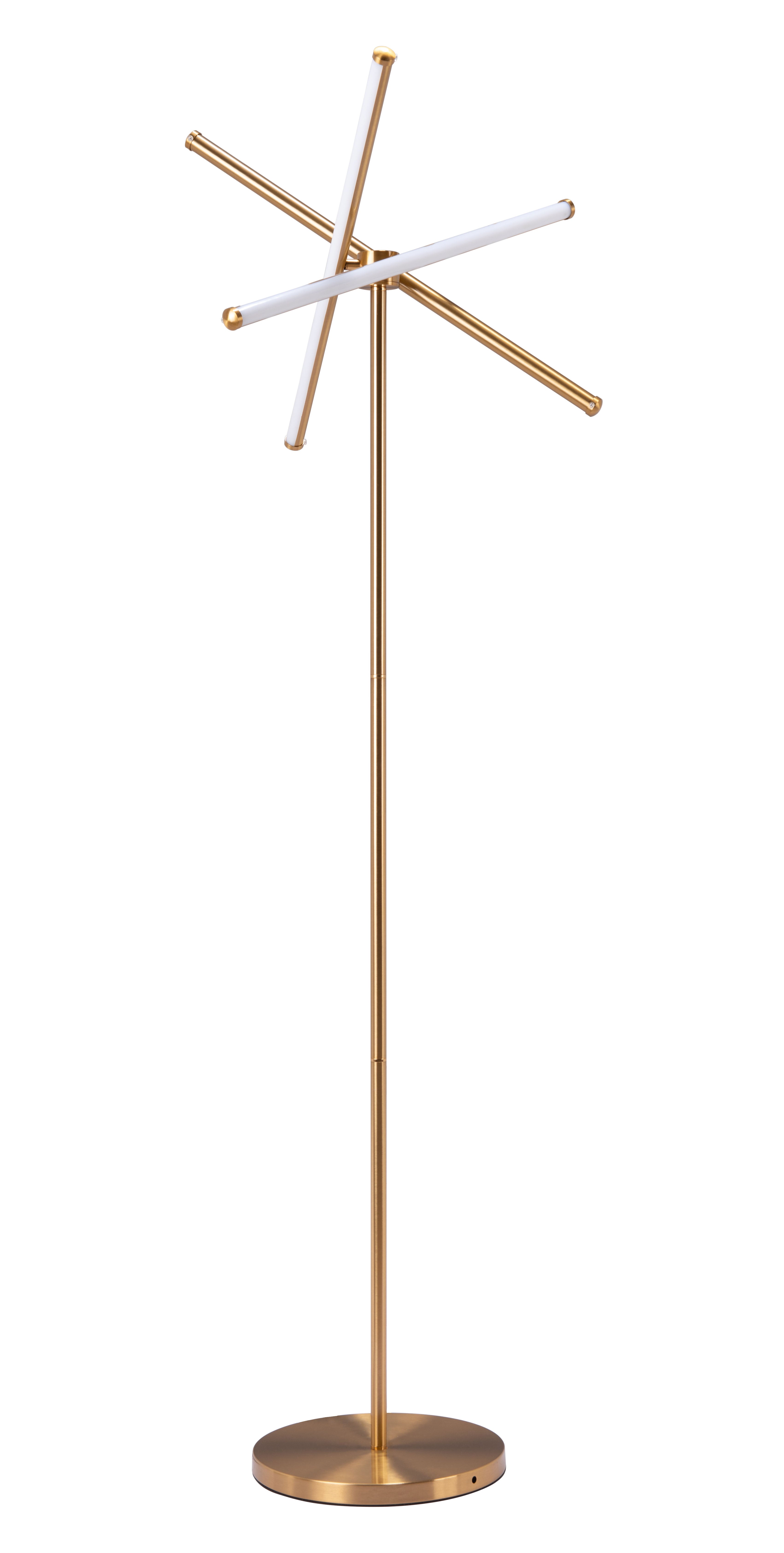 Zuo Modern Garza Floor Lamp Brass
