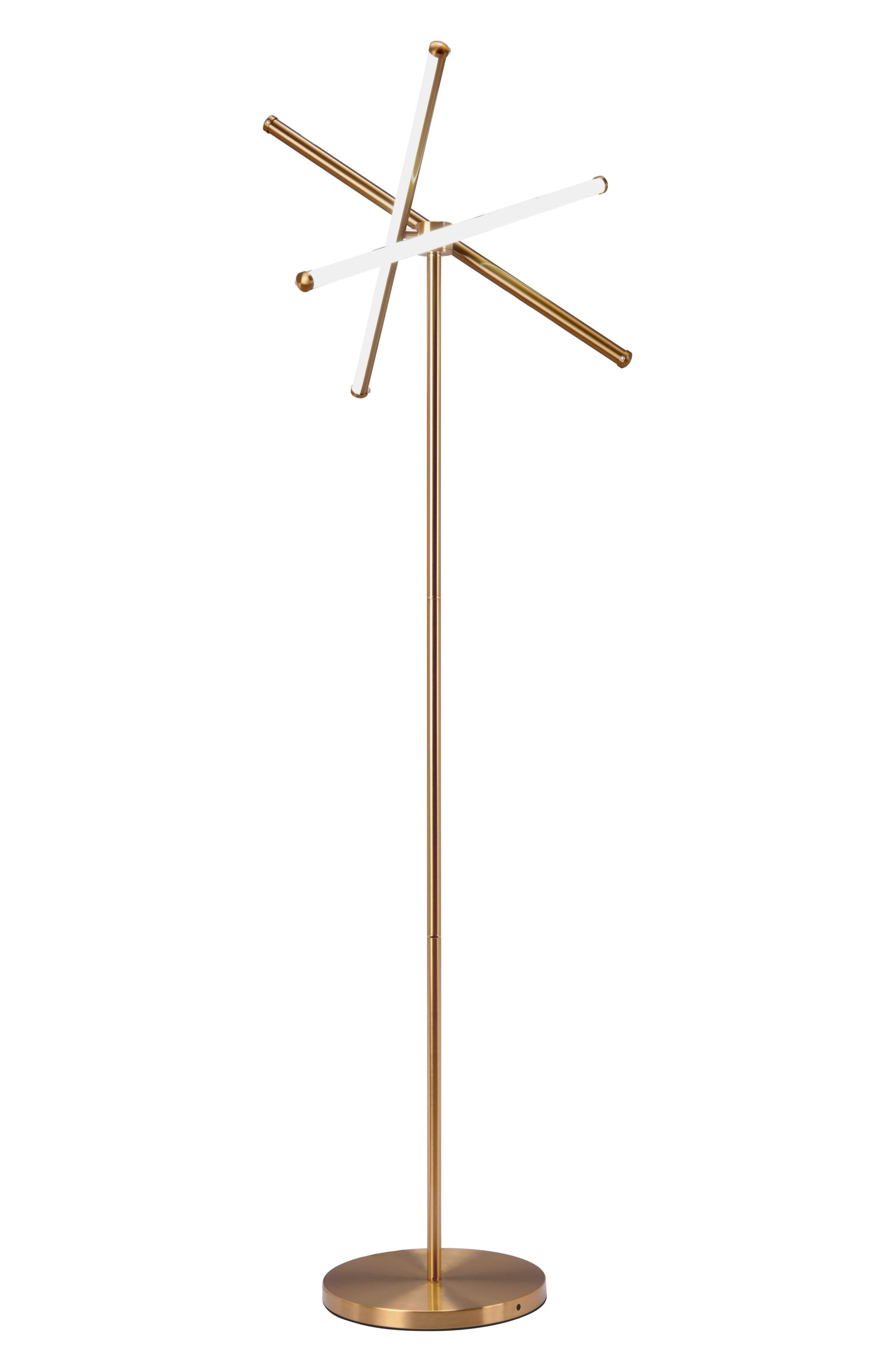 Zuo Modern Garza Floor Lamp Brass