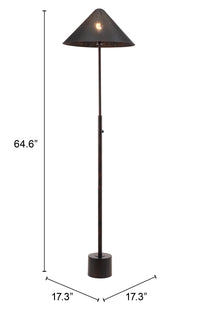 Zuo Modern Cardo Floor Lamp Bronze
