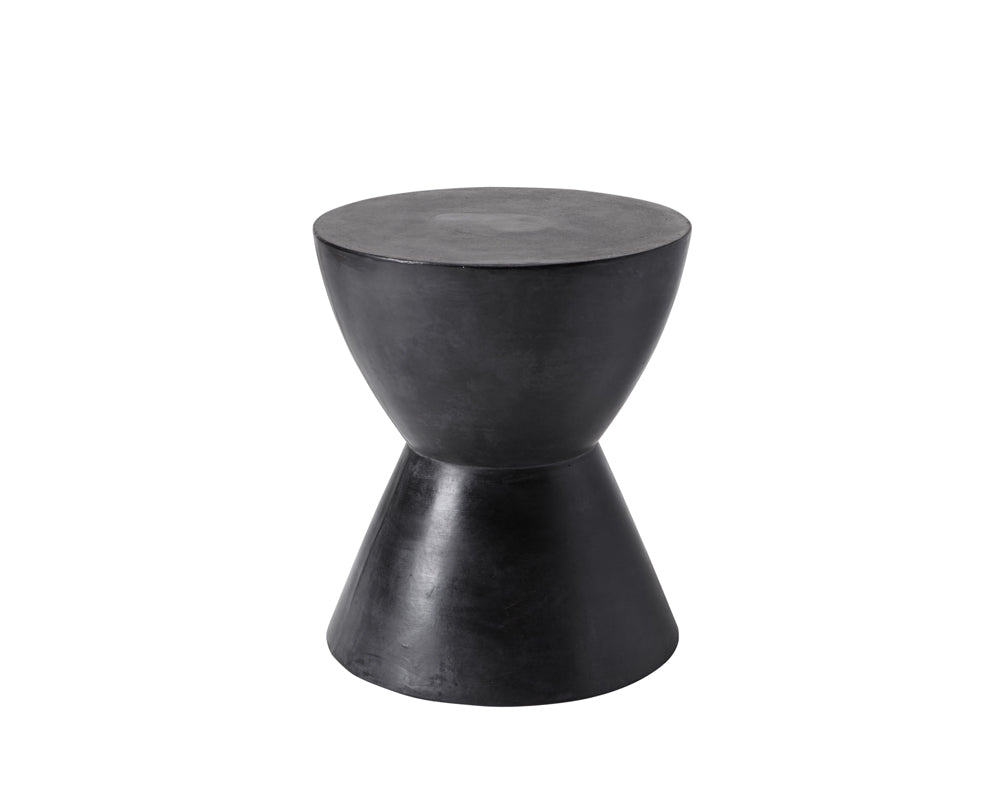 Sunpan Logan End Table - Anthracite Grey / Black / White