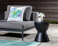 Sunpan Logan End Table - Anthracite Grey / Black / White