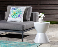 Sunpan Logan End Table - Anthracite Grey / Black / White