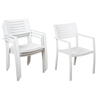 International Home Miami Atlantic Noordam 7 Piece Rectangular Patio Dining Set