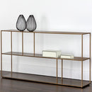 Sunpan Eiffel Low Bookcase Antique Brass in Small / Medium / Large