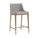 Sunpan Dionne Counter Stool in Monument Oatmeal / Monument Pebble