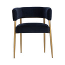Sunpan Maestro Dining Armchair Abbington Navy / Belfast Heather Grey