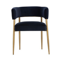 Sunpan Maestro Dining Armchair Abbington Navy / Belfast Heather Grey
