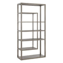 Sunpan Kenzie Bookcase in Grey / Rustic Oak