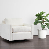 Sunpan Josselyn Swivel Armchair - Dream Pina Colada