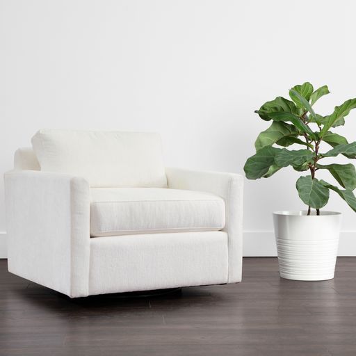 Sunpan Josselyn Swivel Armchair - Dream Pina Colada
