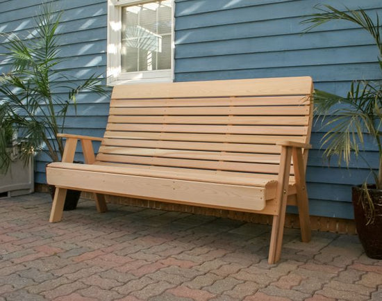 Creekvine Designs 4'/5'/6' Cedar Twin Ponds Highback Bench
