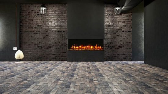 Amantii 60" Unit - 10 5/8" In Depth 3 Sided Glass Fireplace