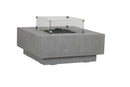 Sunset West Square Fire Table Glass Surround