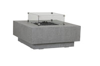 Sunset West Square Fire Table Glass Surround