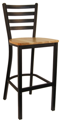 H&D Seating Ladder Back Metal Barstool 6145B