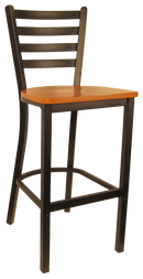 H&D Seating Ladder Back Metal Barstool 6145B