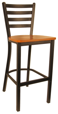 H&D Seating Ladder Back Metal Barstool 6145B