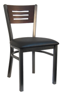 H&D Seating Index Back Metal Chair 6157 - Set of 2
