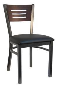 H&D Seating Index Back Metal Chair 6157 - Set of 2