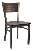 H&D Seating Index Back Metal Chair 6157 - Set of 2