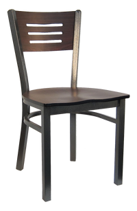 H&D Seating Index Back Metal Chair 6157 - Set of 2