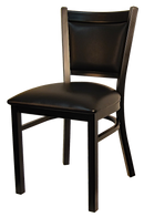 H&D Seating Upholstered Metal Chair - Set of 2