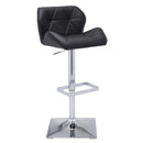 Sunpan Boulton Adjustable Stool in Graphite / Onyx / Snow