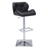 Sunpan Boulton Adjustable Stool in Graphite / Onyx / Snow