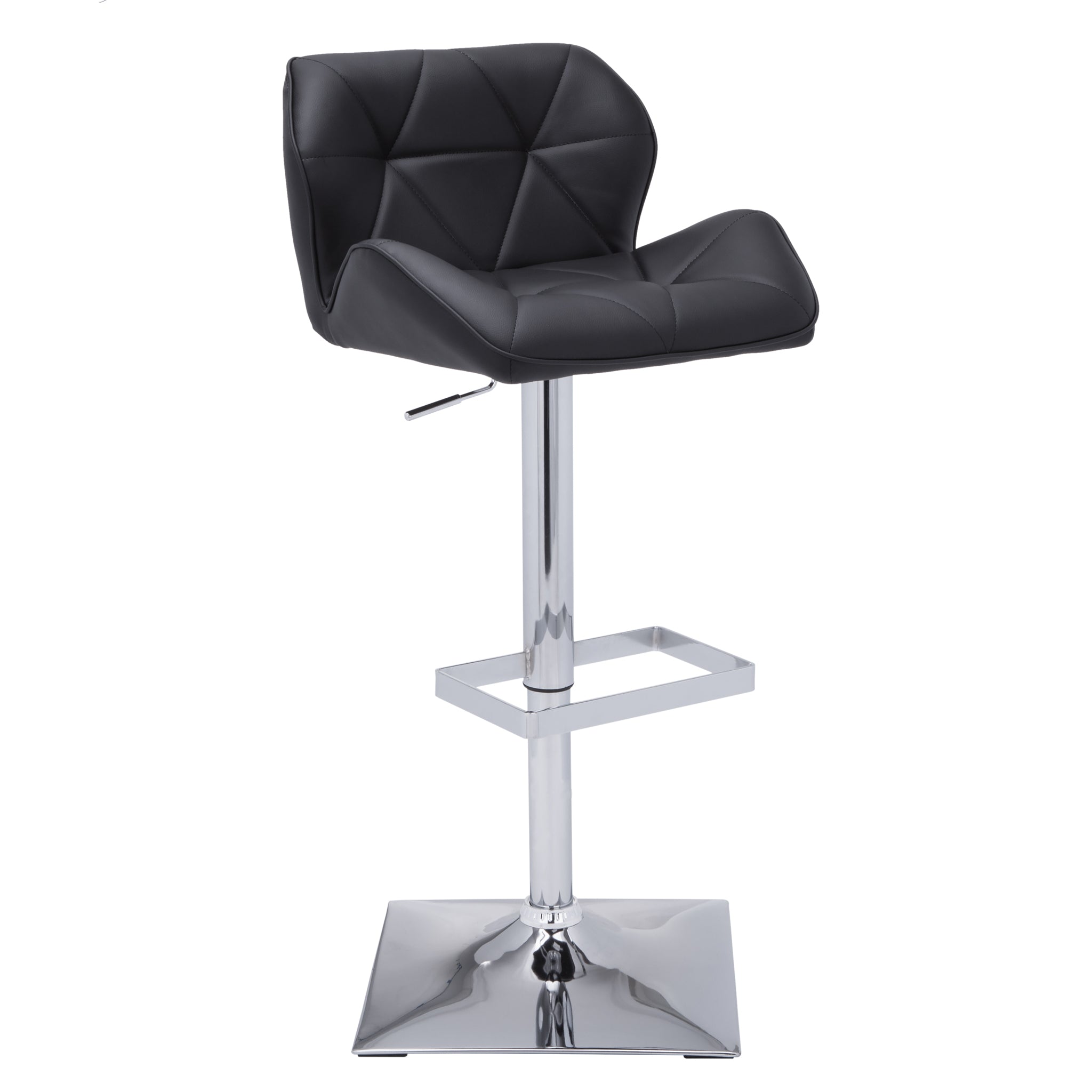 Sunpan Boulton Adjustable Stool in Graphite / Onyx / Snow