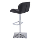 Sunpan Boulton Adjustable Stool in Graphite / Onyx / Snow