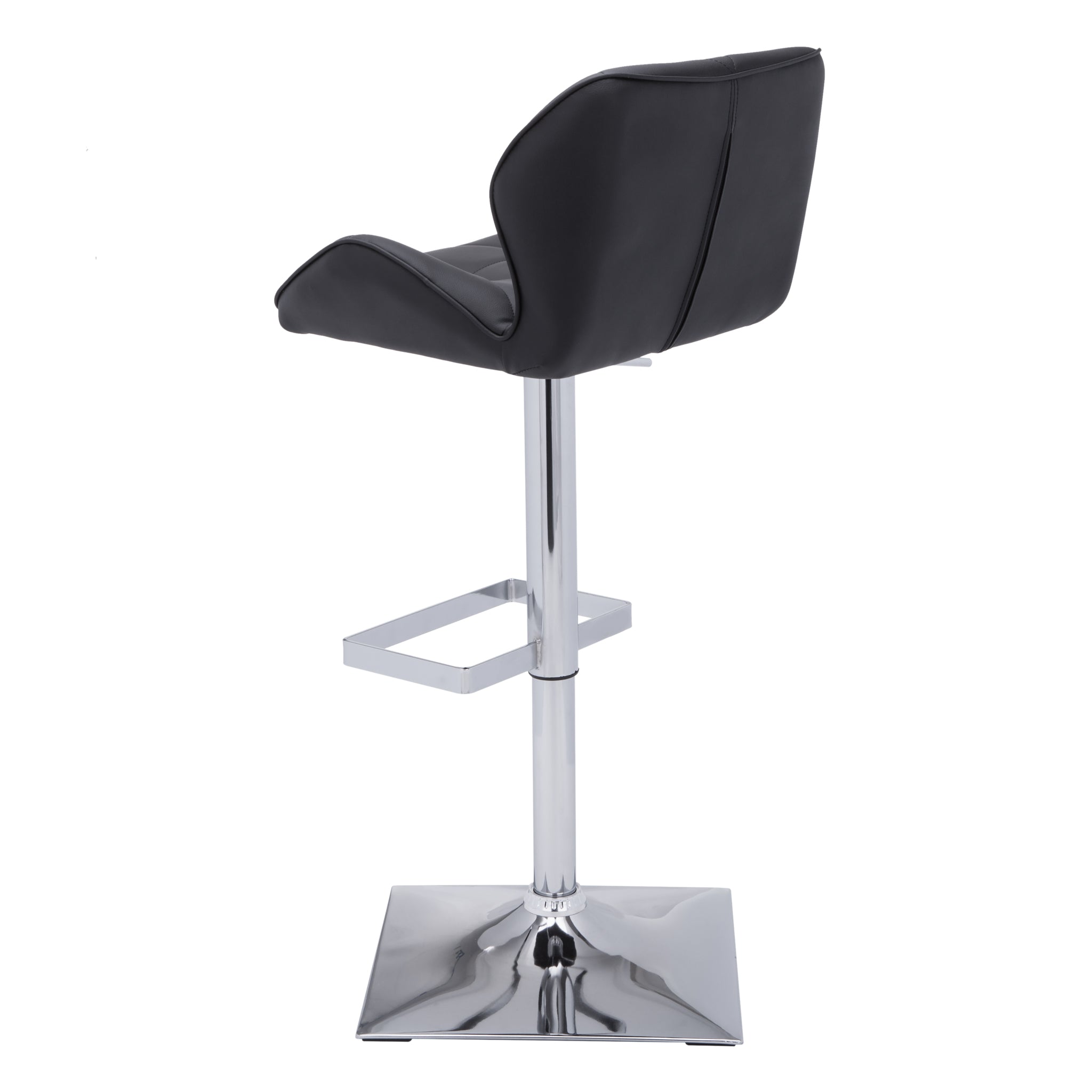 Sunpan Boulton Adjustable Stool in Graphite / Onyx / Snow