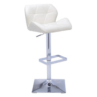 Sunpan Boulton Adjustable Stool in Graphite / Onyx / Snow
