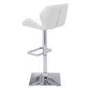 Sunpan Boulton Adjustable Stool in Graphite / Onyx / Snow