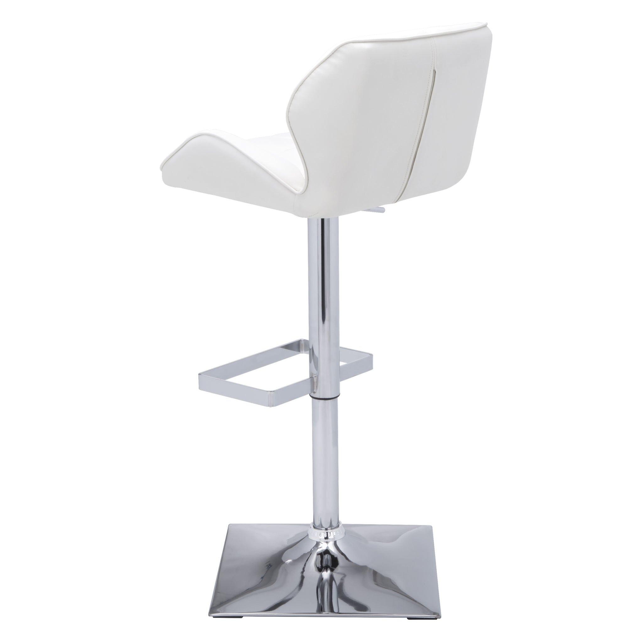 Sunpan Boulton Adjustable Stool in Graphite / Onyx / Snow