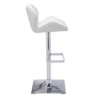 Sunpan Boulton Adjustable Stool in Graphite / Onyx / Snow