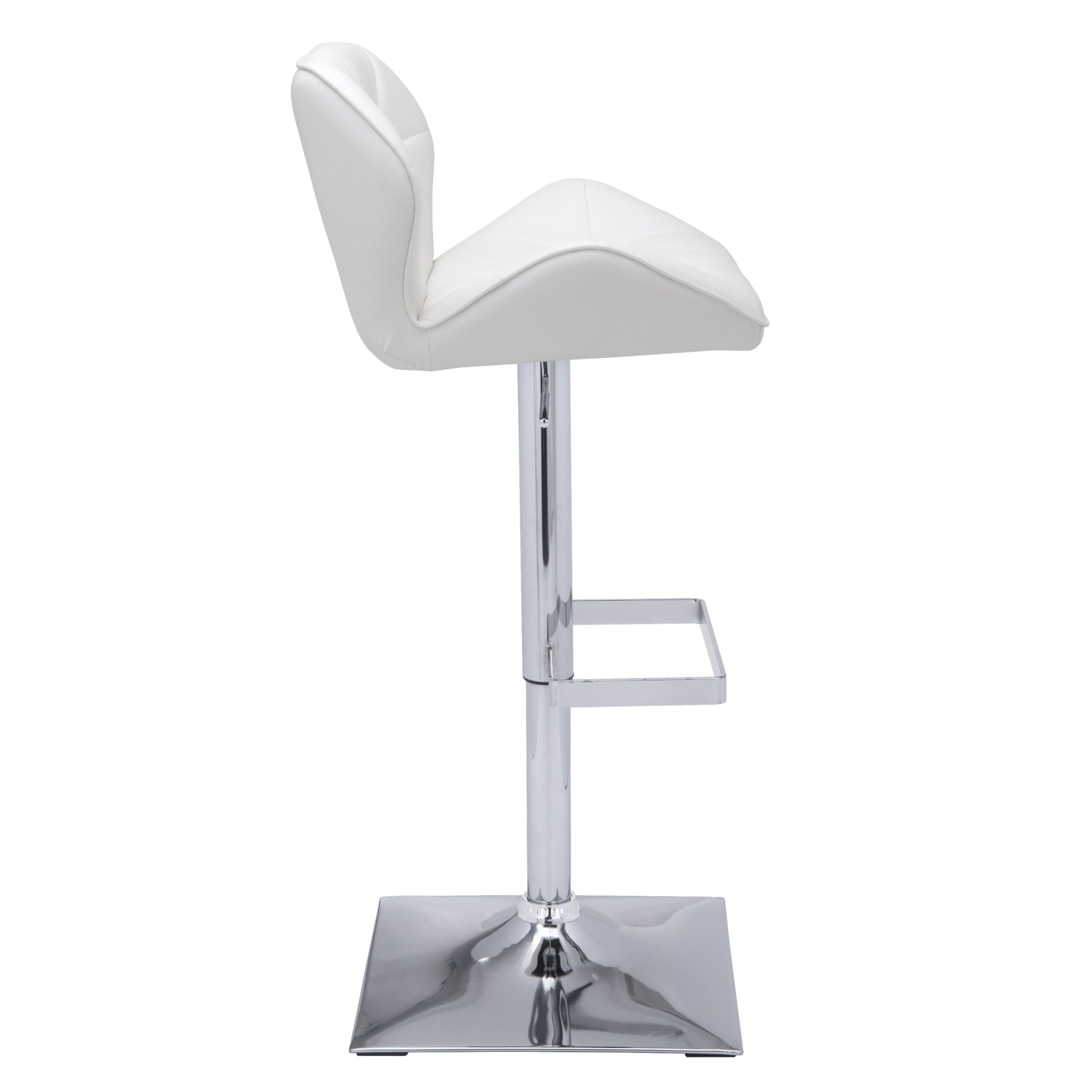 Sunpan Boulton Adjustable Stool in Graphite / Onyx / Snow
