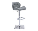 Sunpan Boulton Adjustable Stool in Graphite / Onyx / Snow