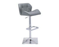 Sunpan Boulton Adjustable Stool in Graphite / Onyx / Snow