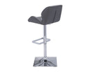 Sunpan Boulton Adjustable Stool in Graphite / Onyx / Snow